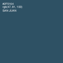 #2F5164 - San Juan Color Image